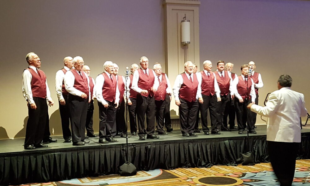 The Sun Parlour Chorus entertaining at the Banquet